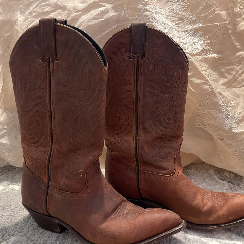 Classic Brown Heeled Boots
